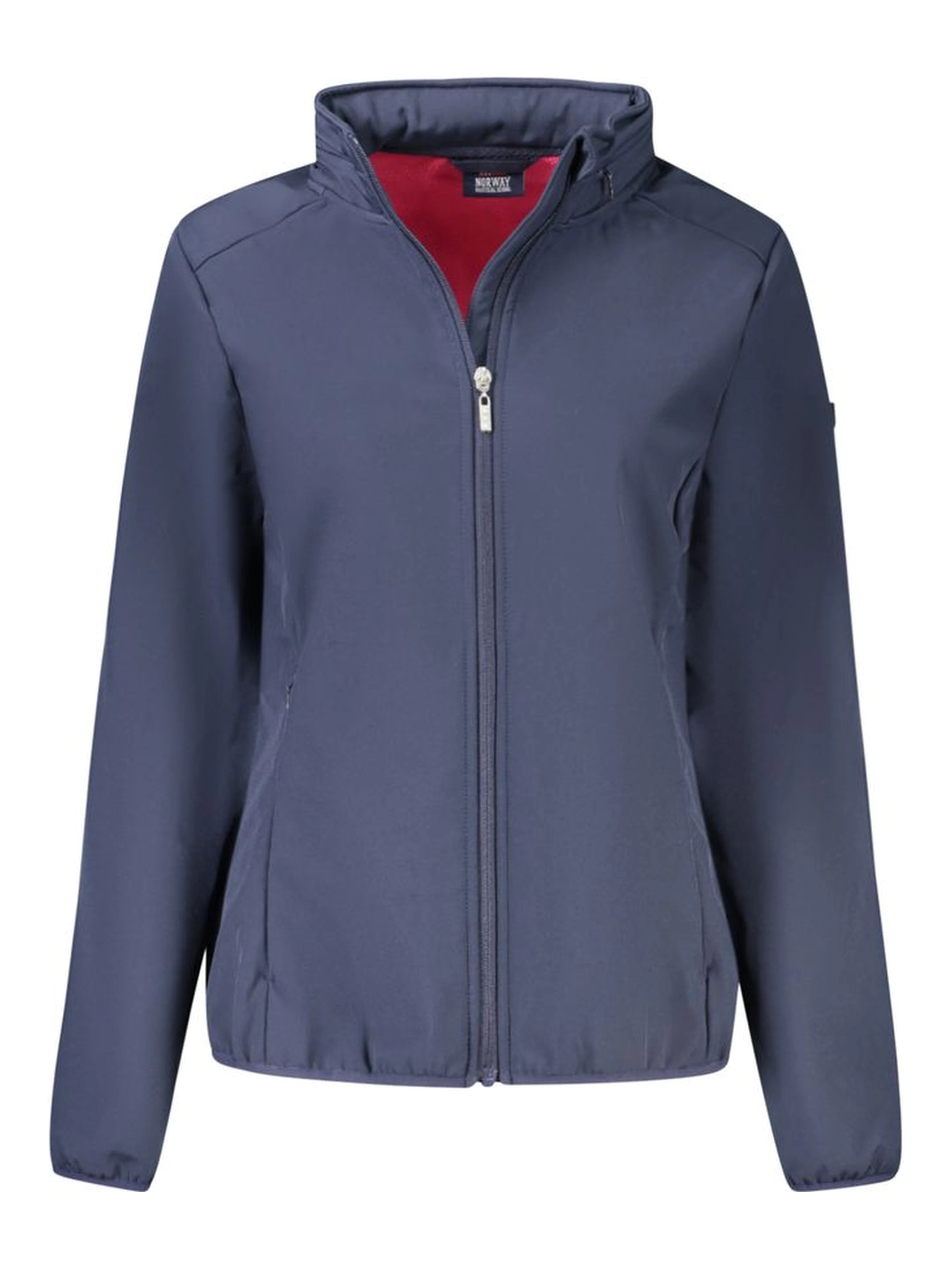 Blue Polyester Women's Jacket