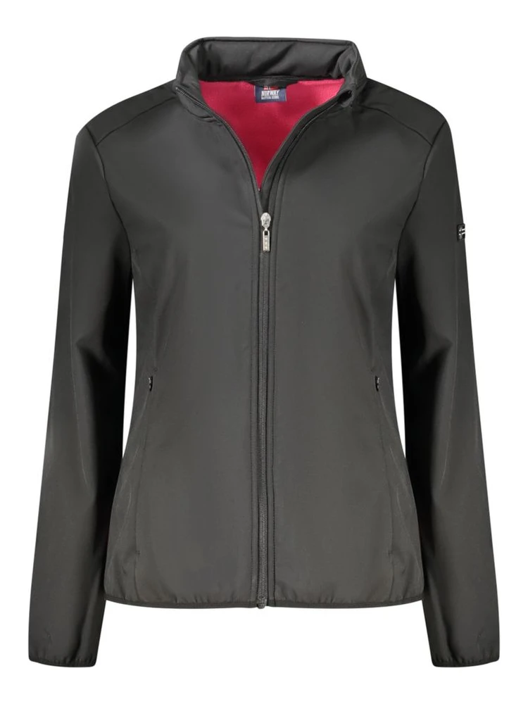 Black Polyester Women's Jacket