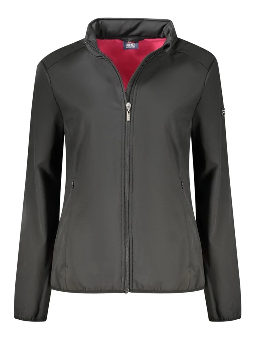 Black Polyester Women's Jacket