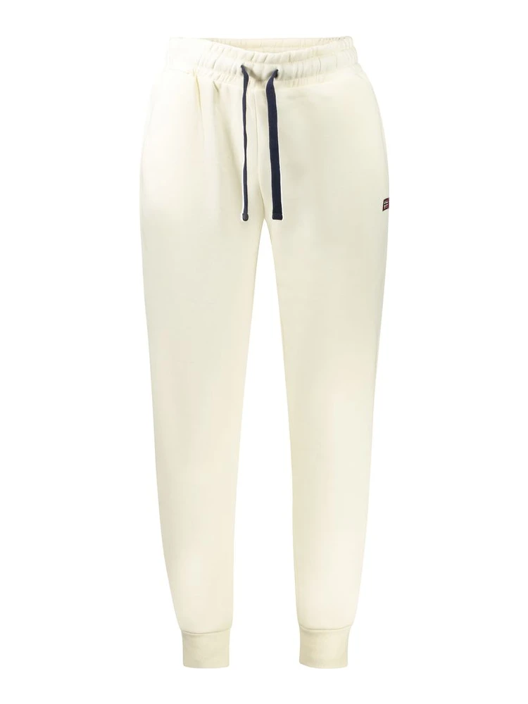White Cotton Men's Sweatpant