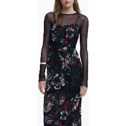Black Polyester Dress