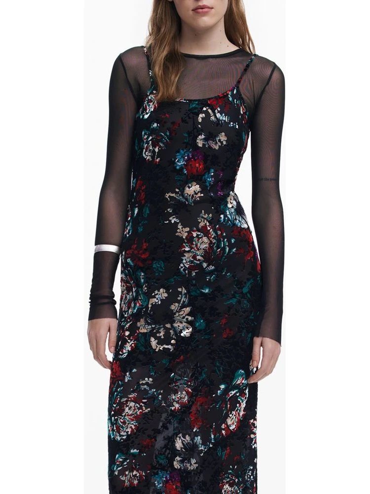 Black Polyester Dress