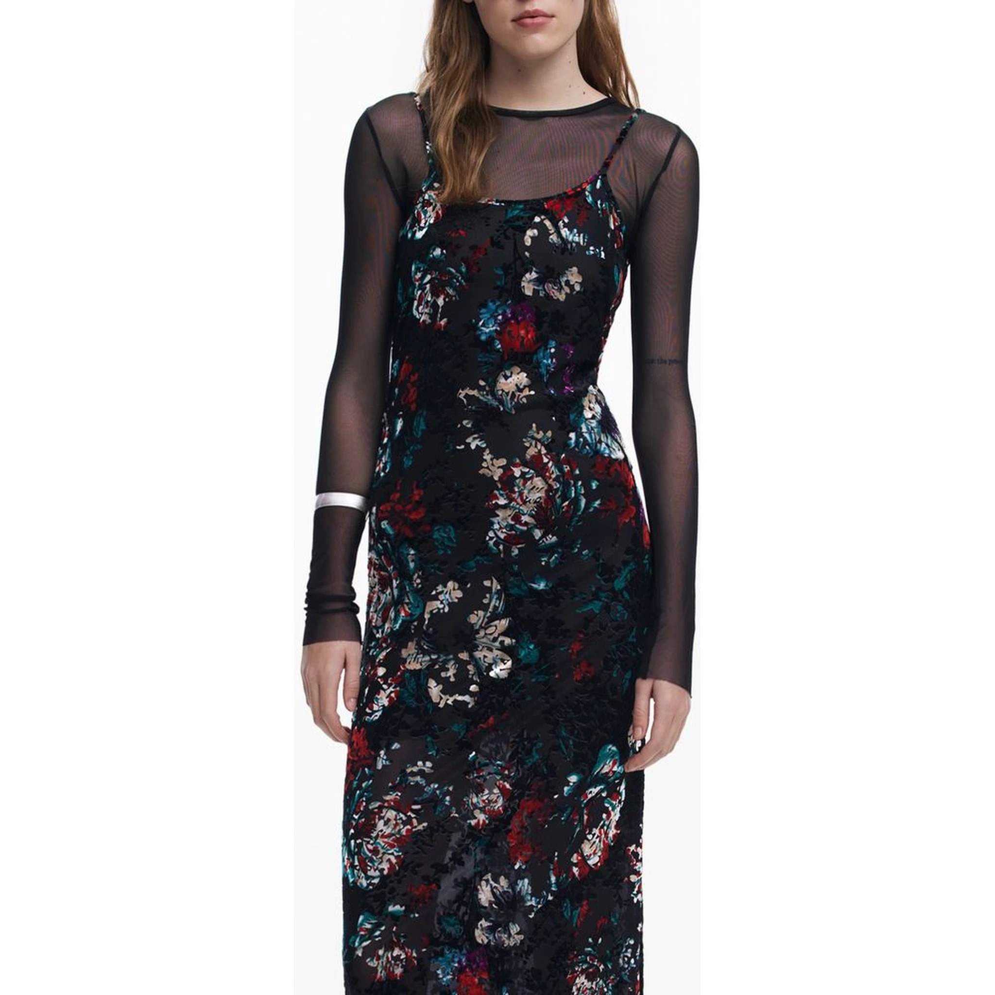 Black Polyester Dress