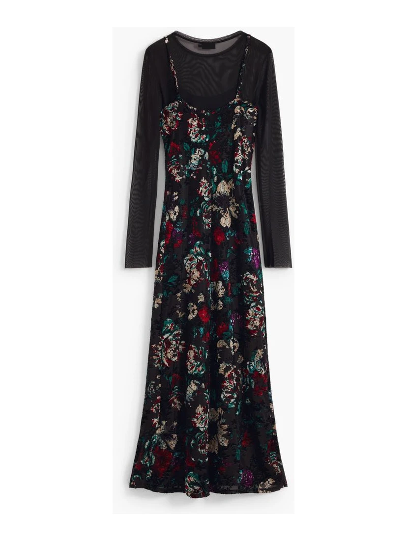 Black Polyester Dress