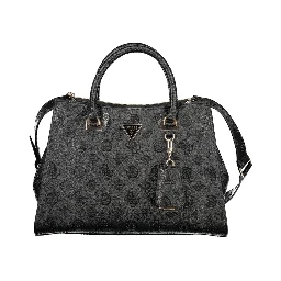 Black Polyurethane Women's Handbag