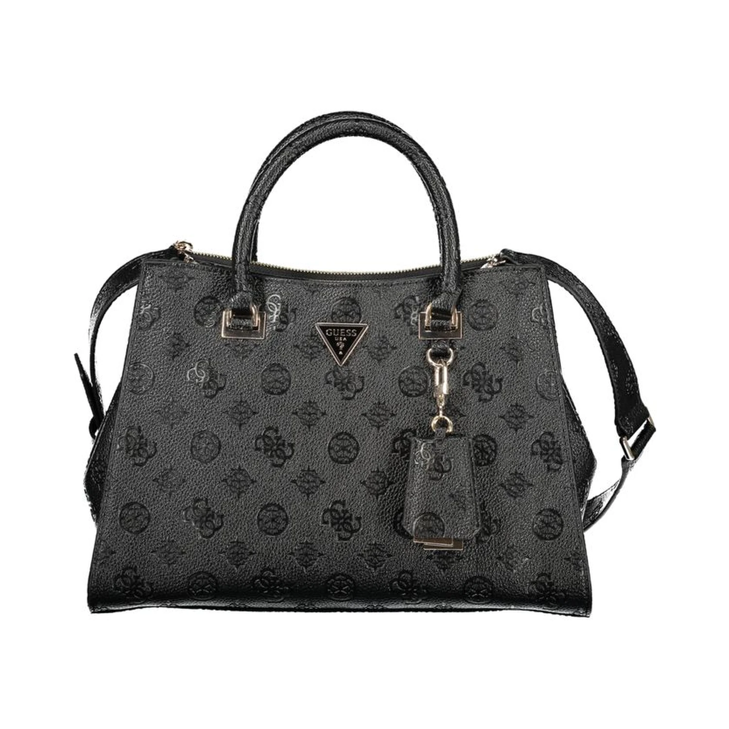 Black Polyurethane Women's Handbag