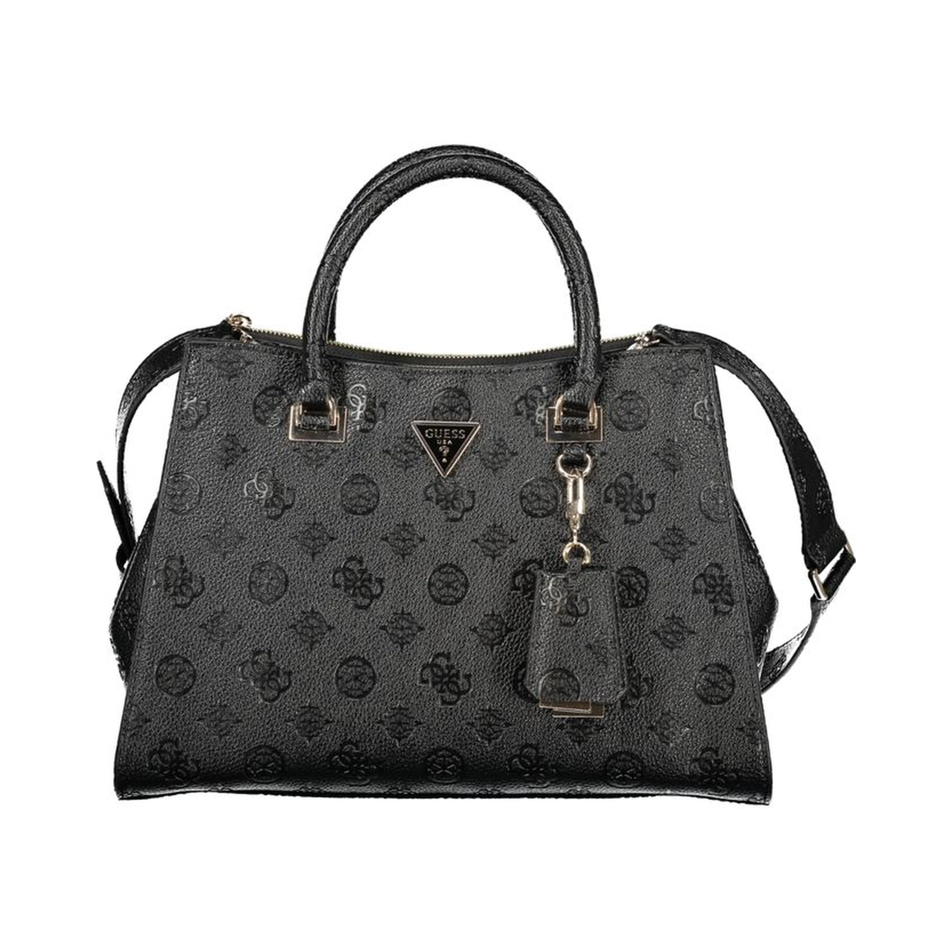 Black Polyurethane Women's Handbag