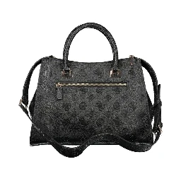 Black Polyurethane Women's Handbag