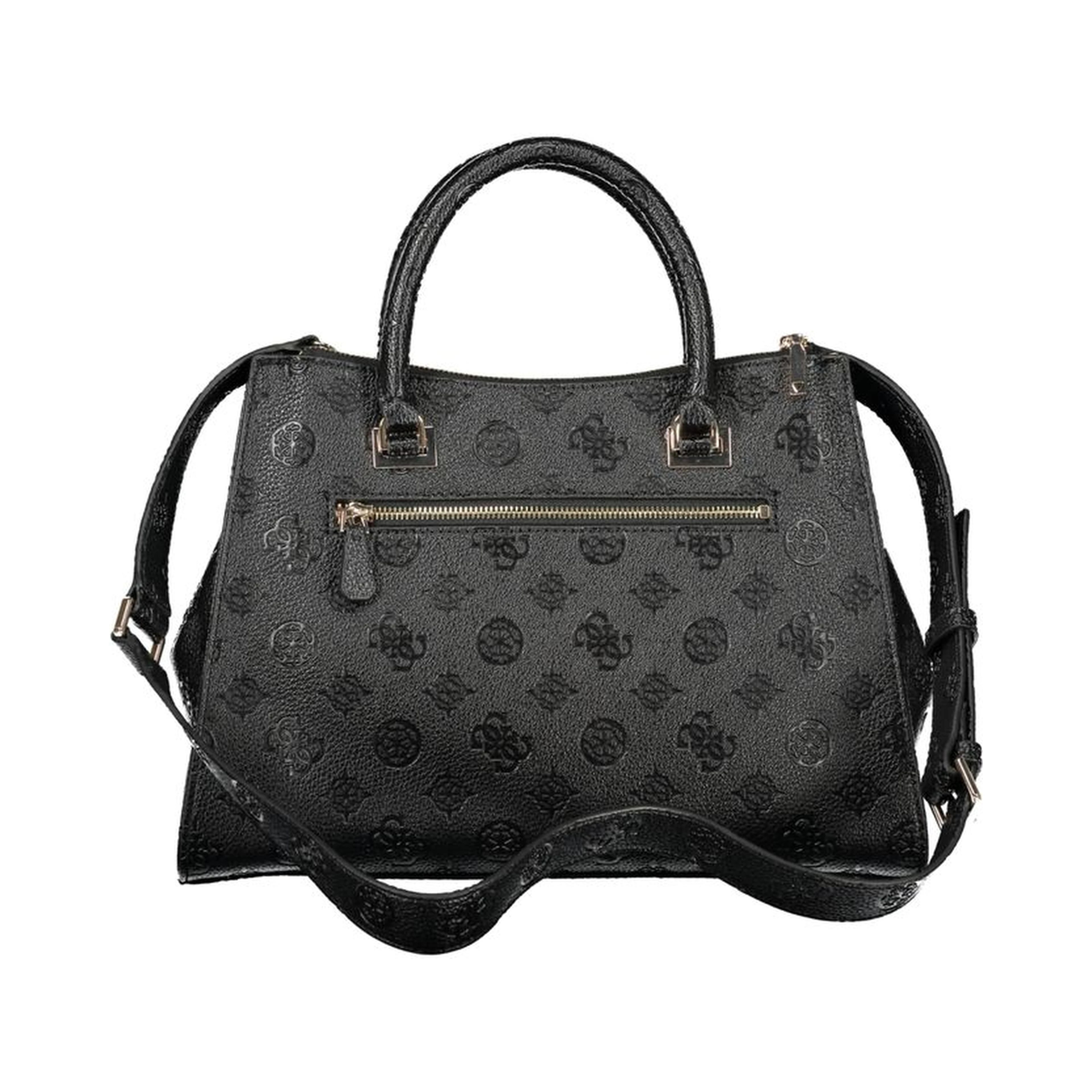 Black Polyurethane Women's Handbag