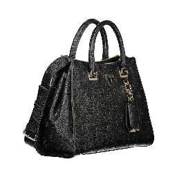 Black Polyurethane Women's Handbag