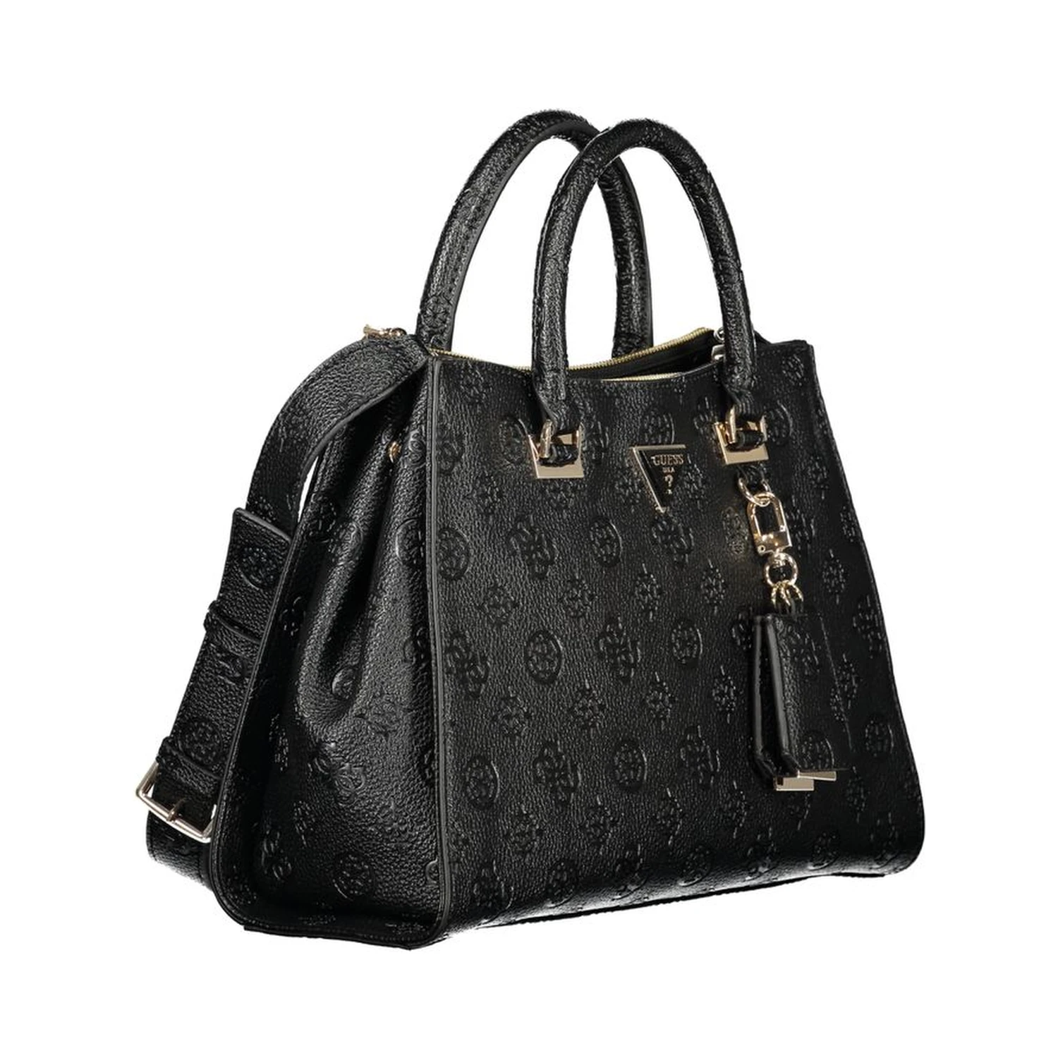 Black Polyurethane Women's Handbag