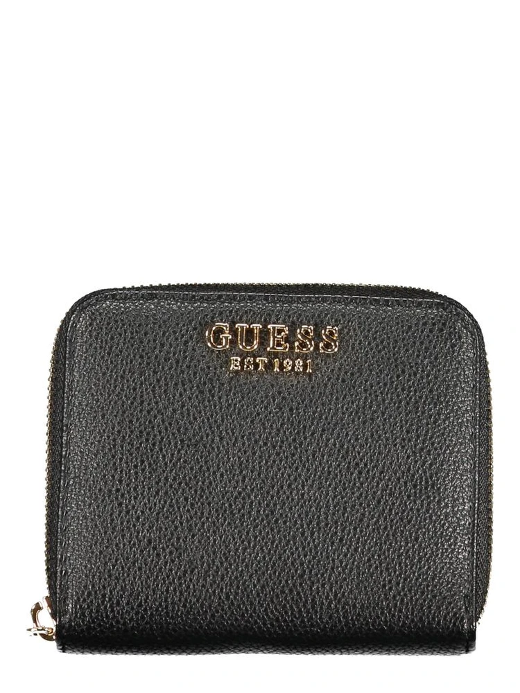 Black Polyurethane Women Wallet