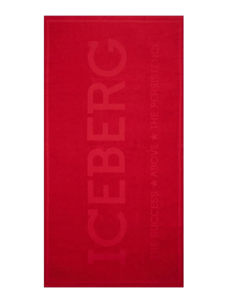 Red Cotton Men's Beach Towel