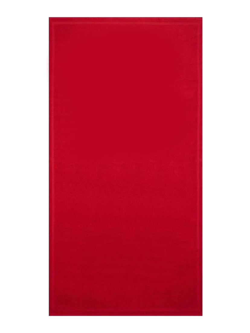 Red Cotton Men's Beach Towel