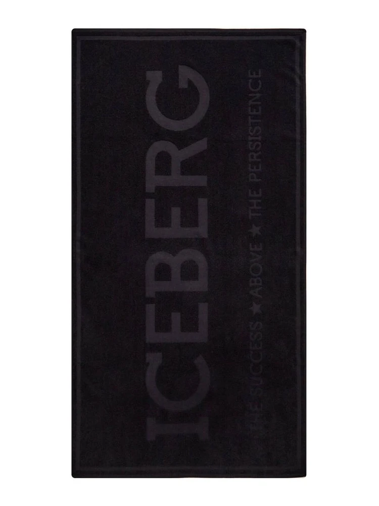 "Black Cotton Men Beach Towel"