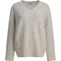 Wool and cashmere v-neck sweater