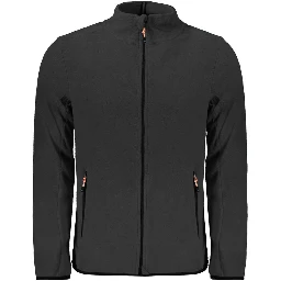 Black Polyester Men's Sweatshirt