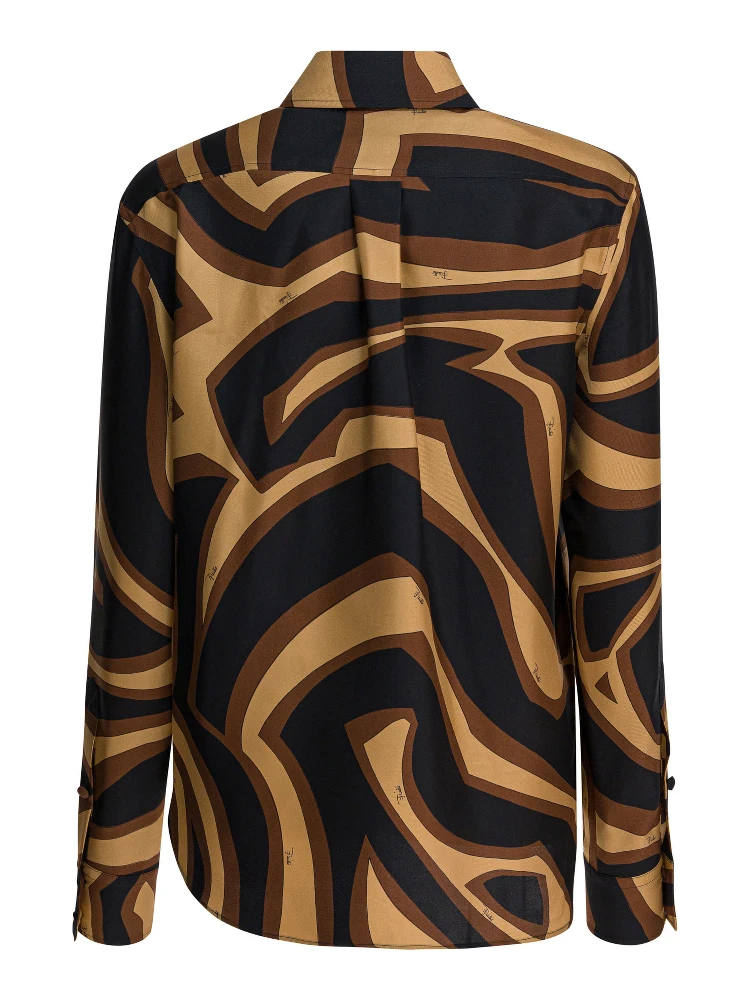 Silk shirt with Labirinto print alternative