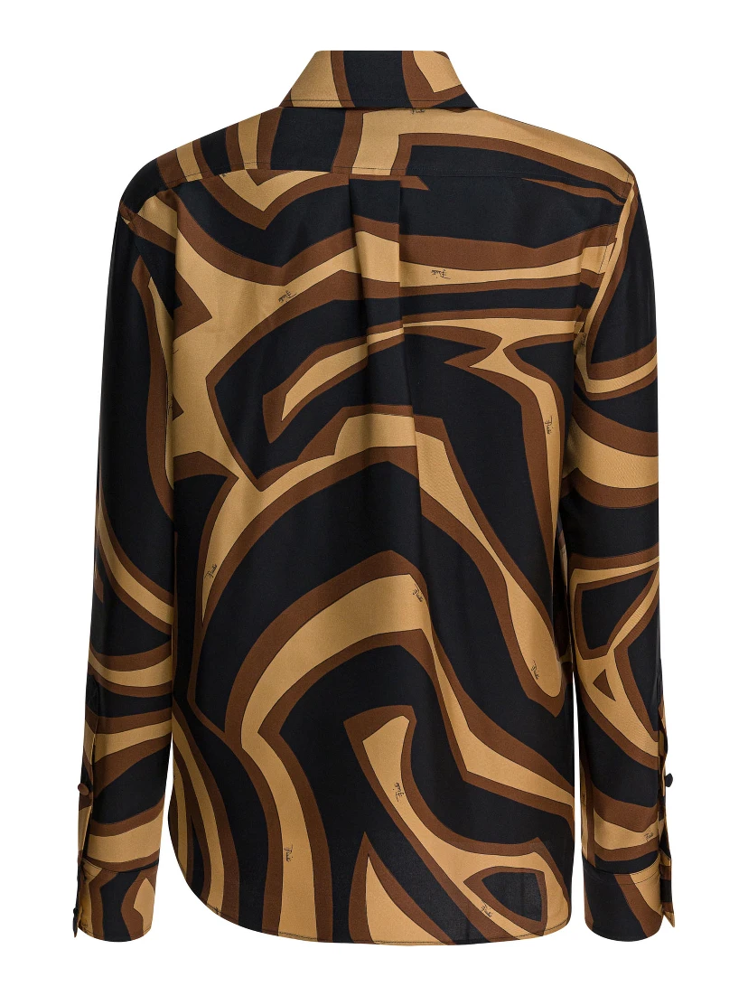 Silk shirt with Labirinto print