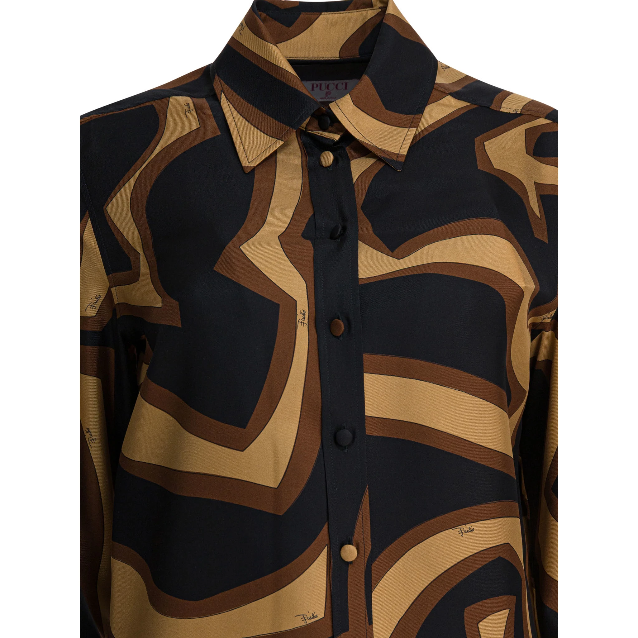 Silk shirt with Labirinto print