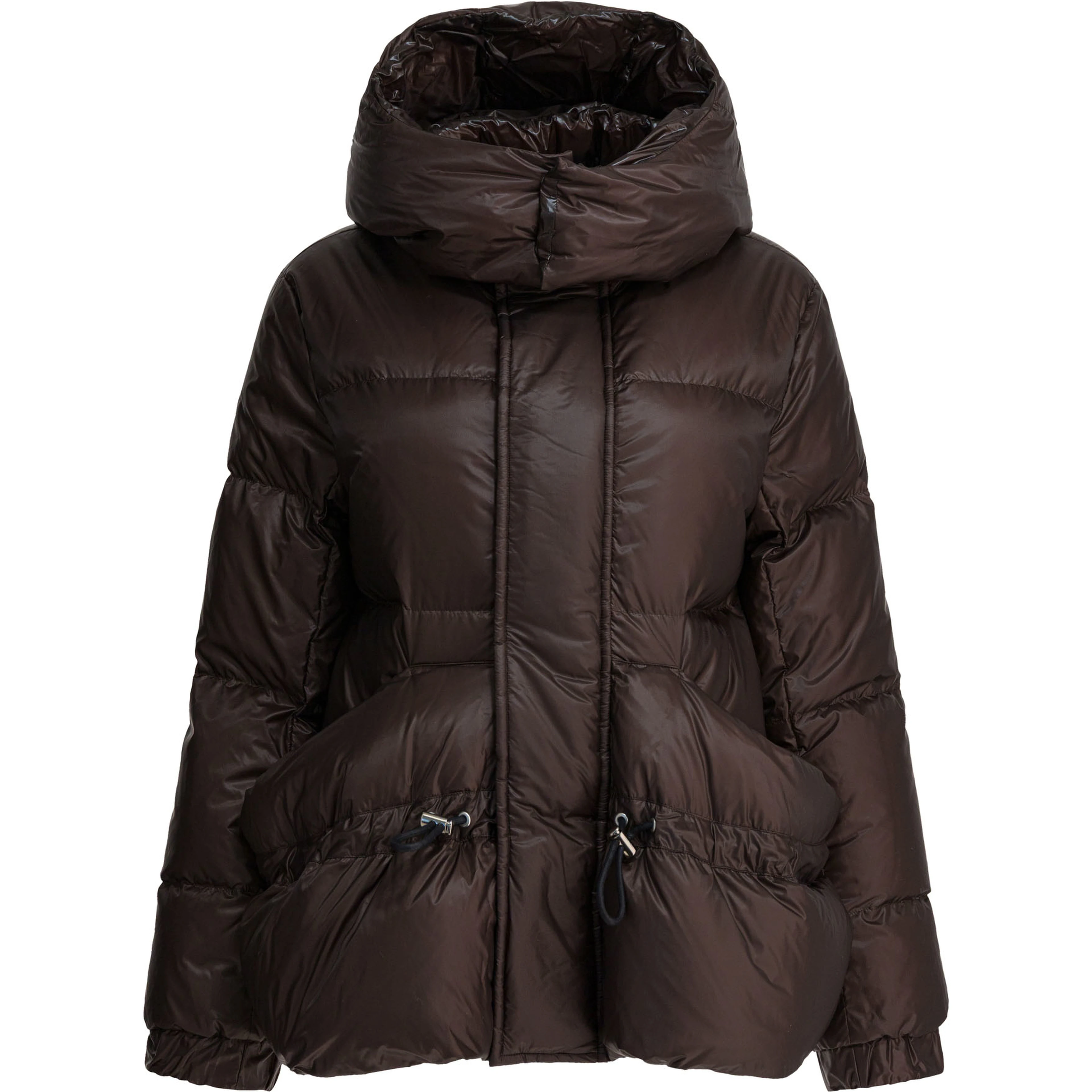 Quilted nylon down jacket