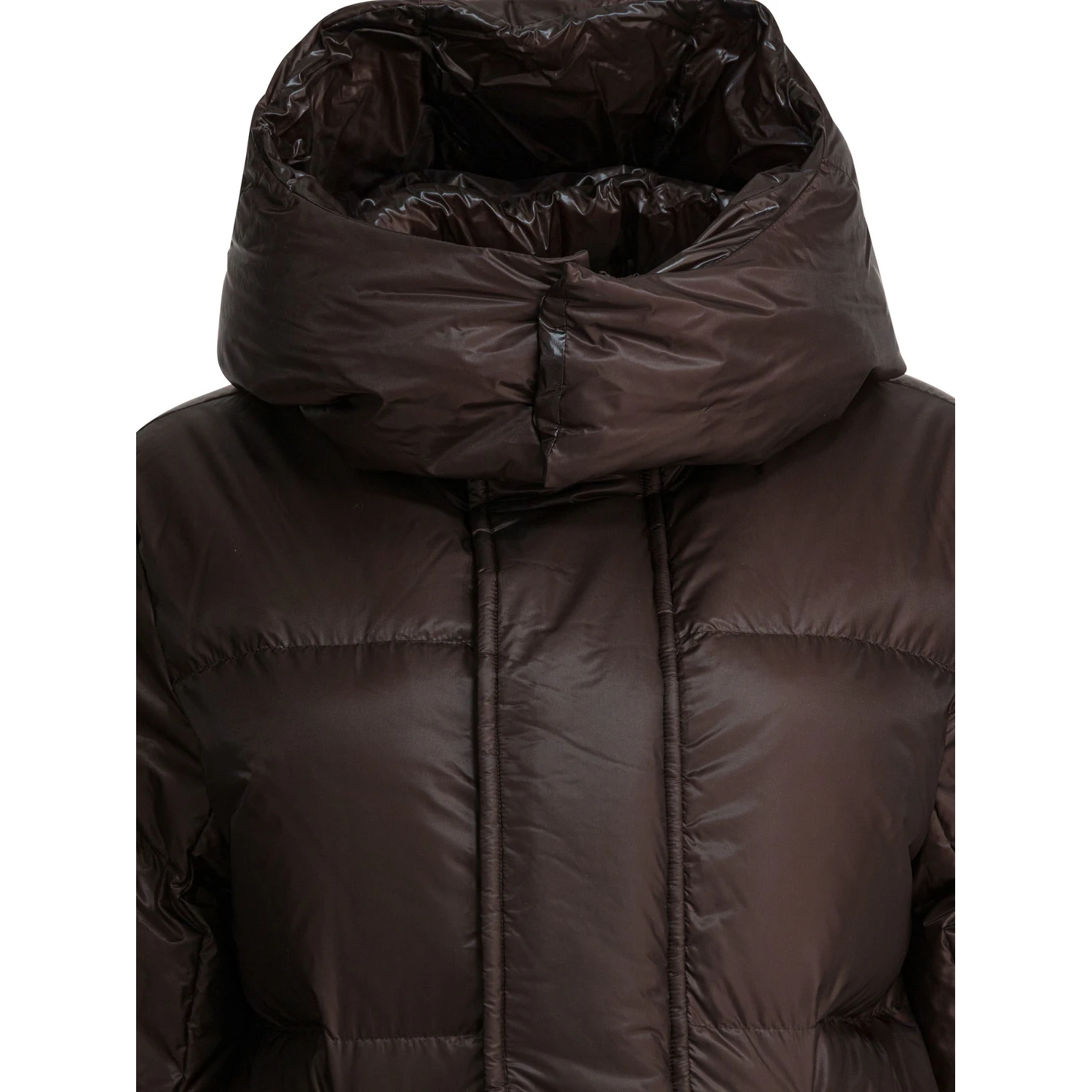 Quilted nylon down jacket