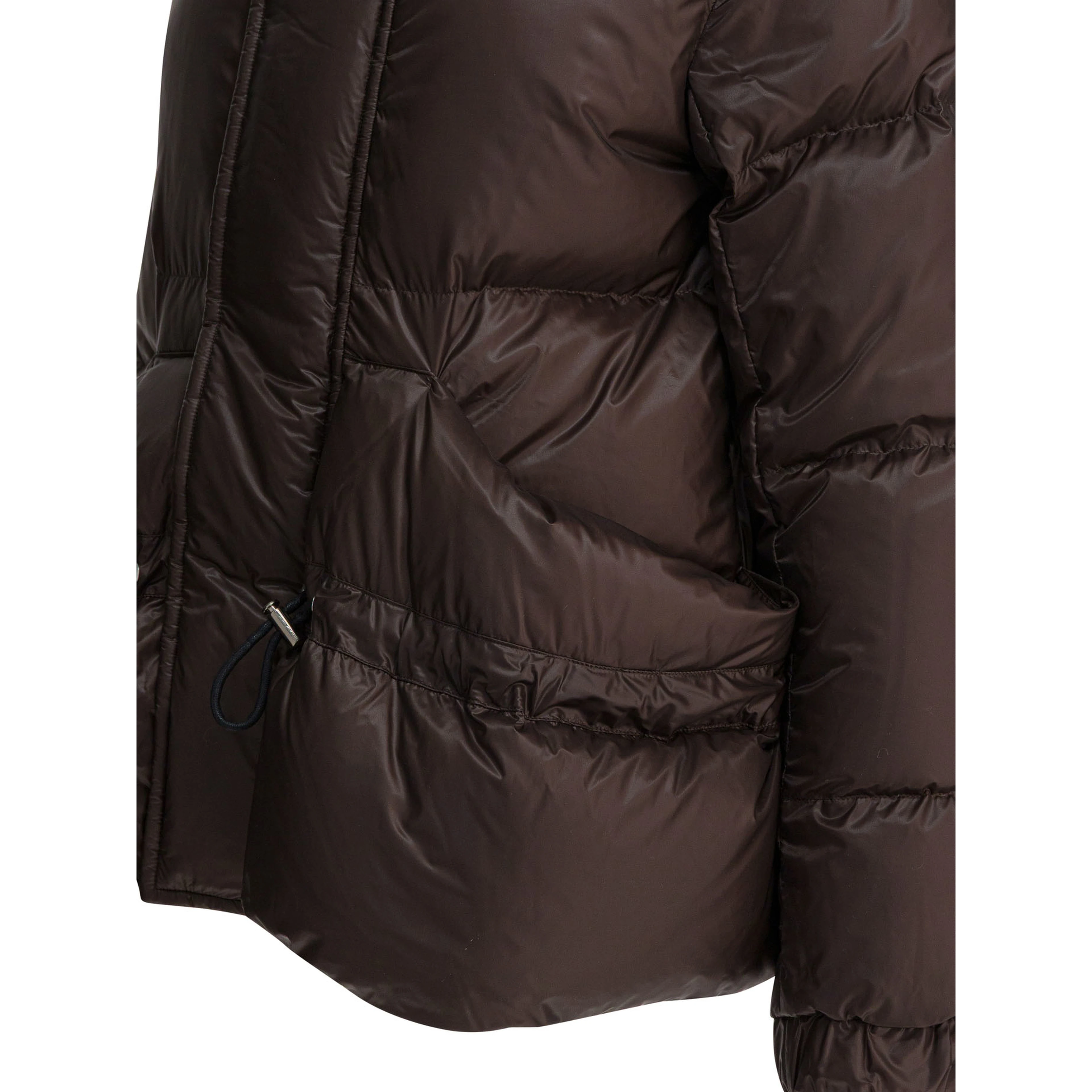 Quilted nylon down jacket