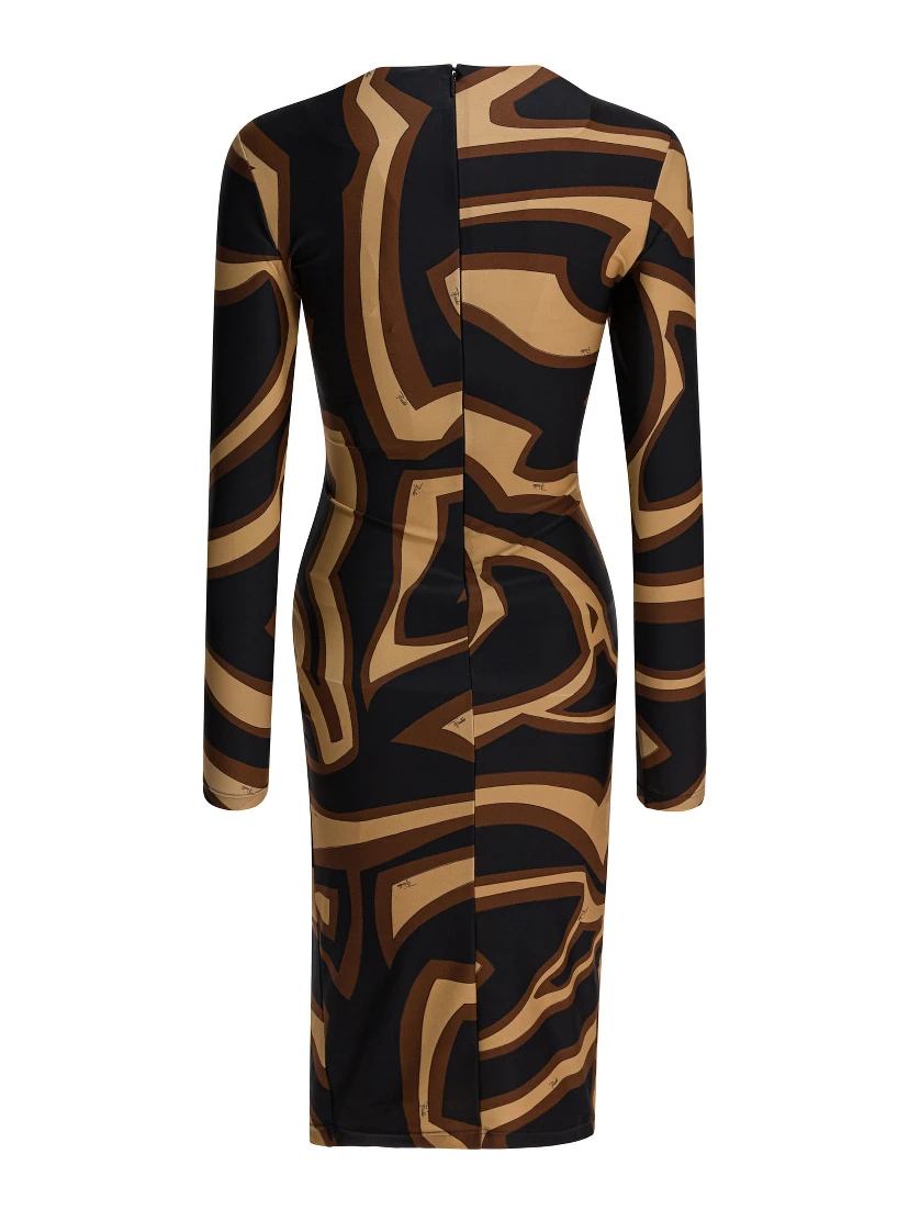 Midi dress with Labirinto print