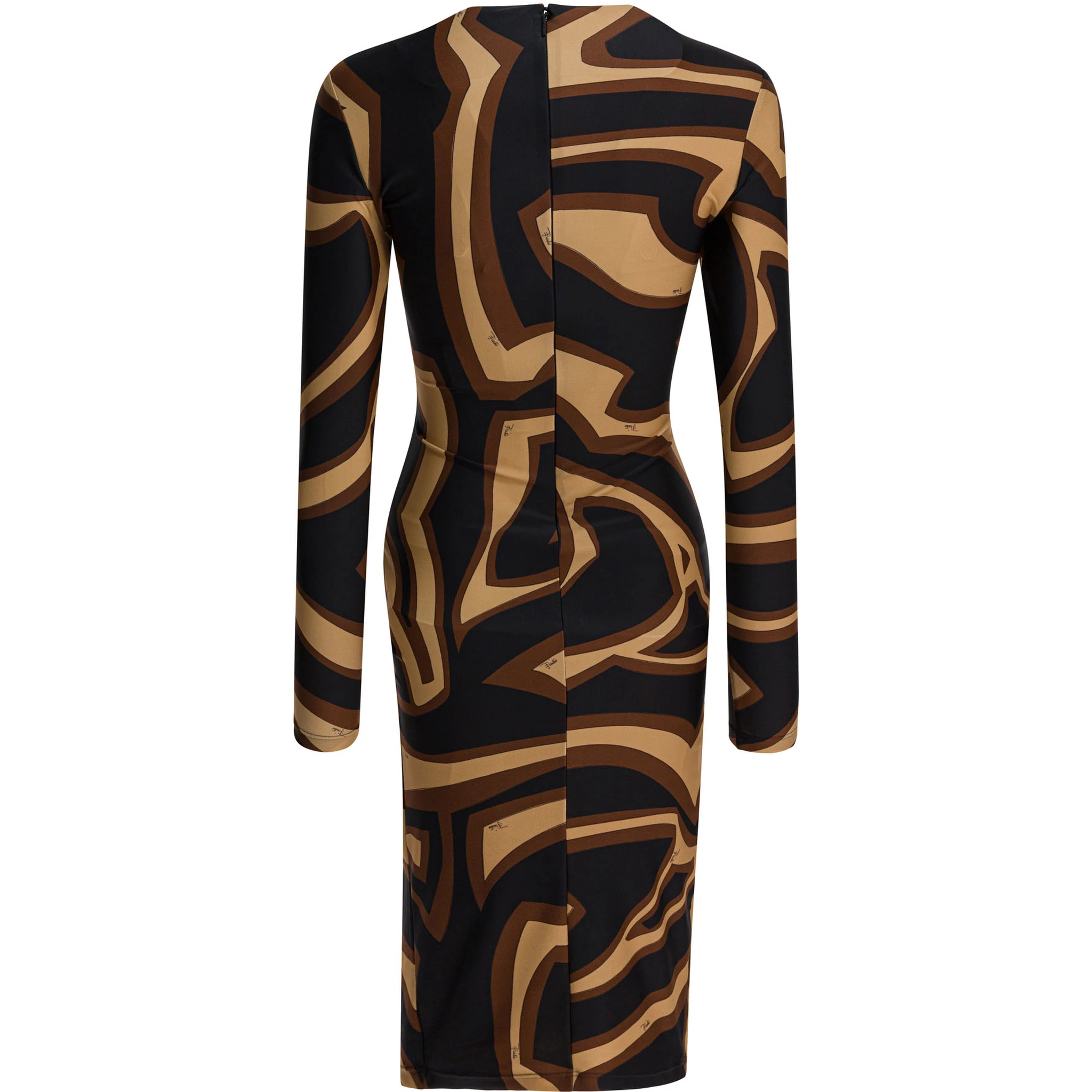 Midi dress with Labirinto print