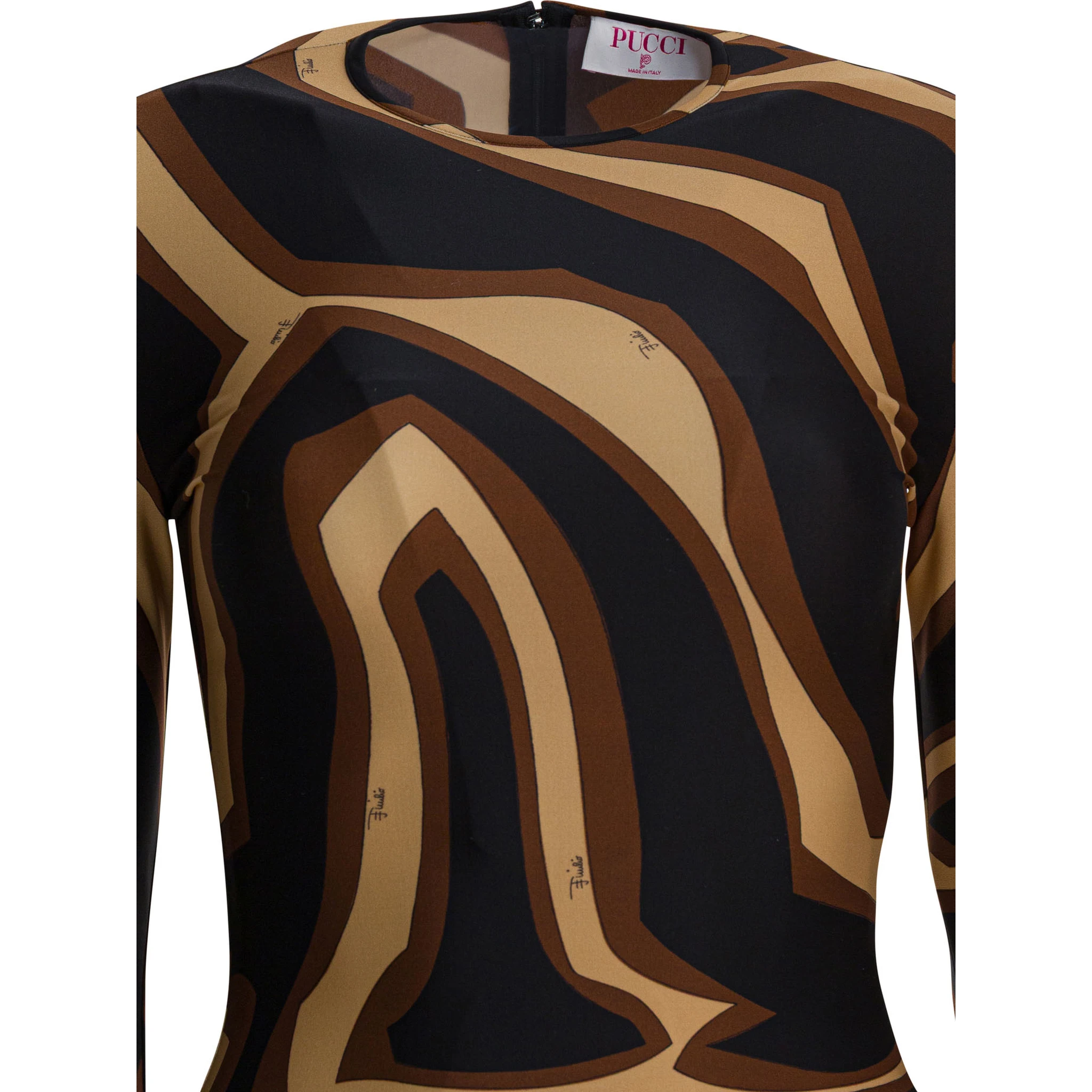 Midi dress with Labirinto print