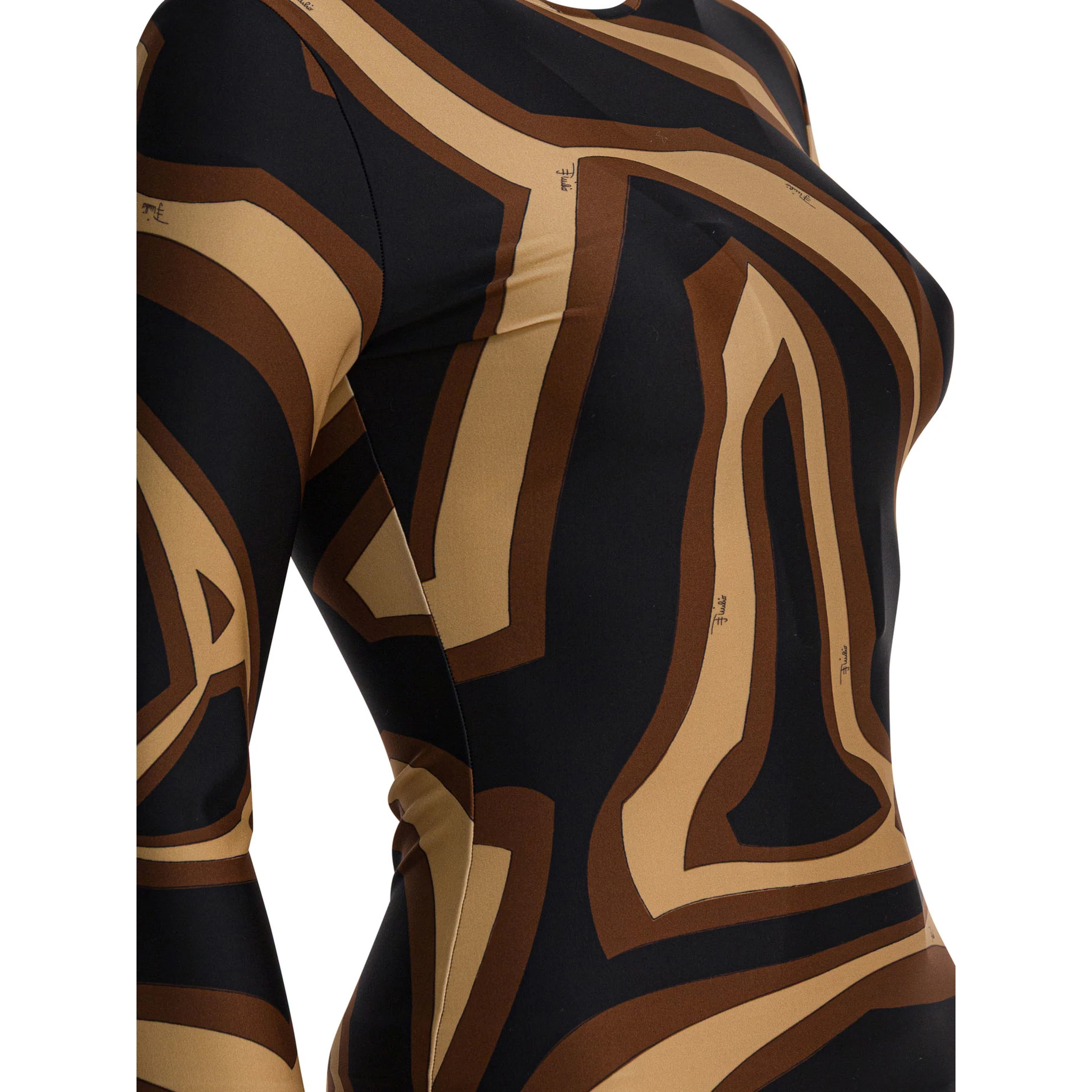 Midi dress with Labirinto print