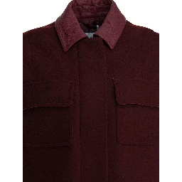 Sleeveless jacket in wool and alpaca