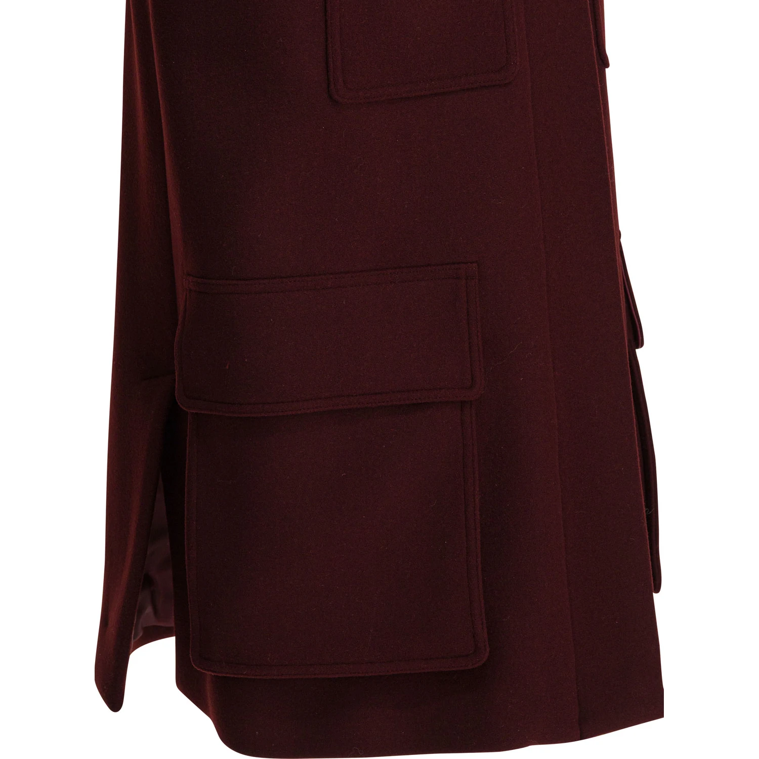 Sleeveless jacket in wool and alpaca