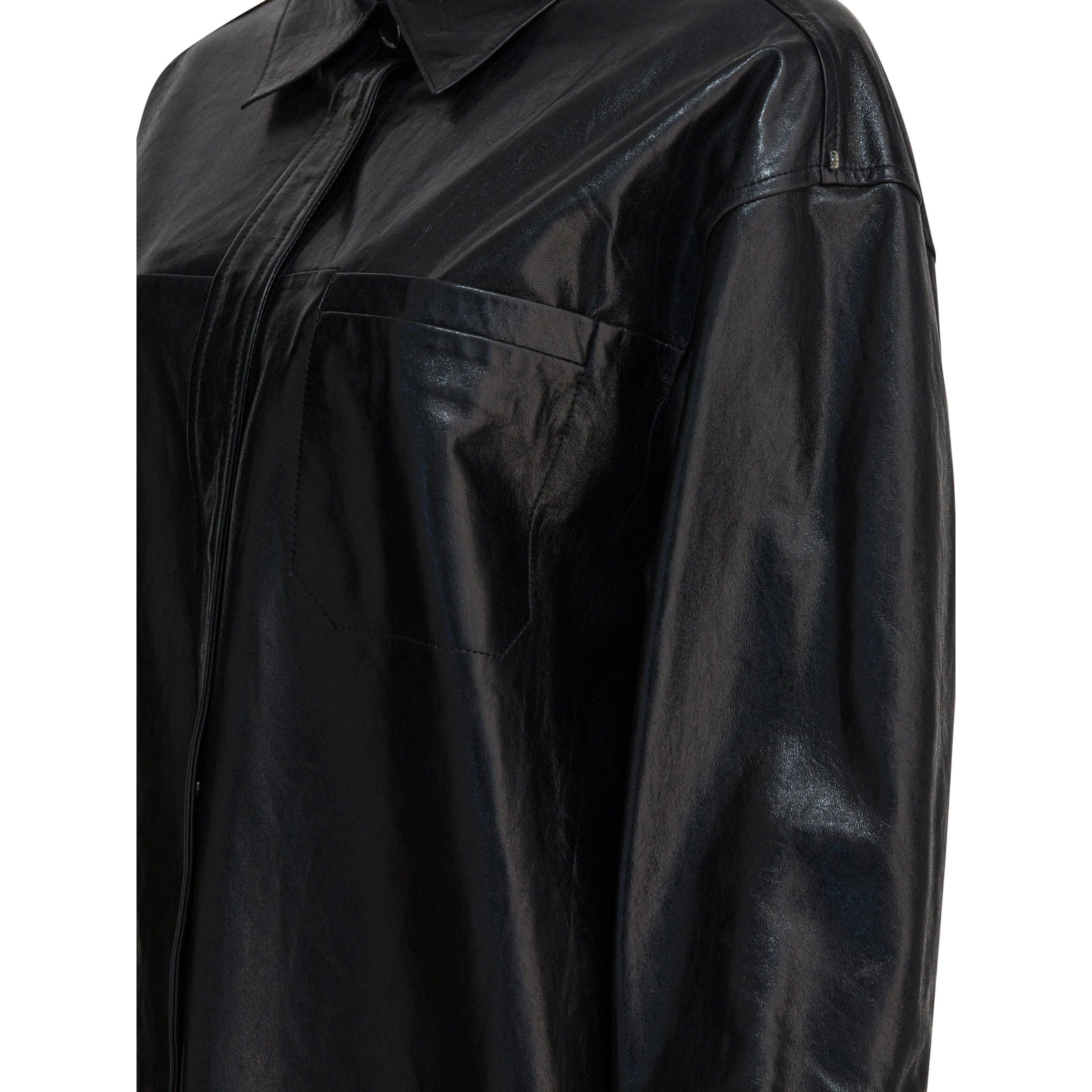 Leather shirt