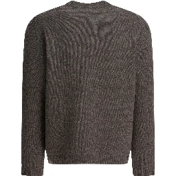 Wool sweater with Dressed Fox