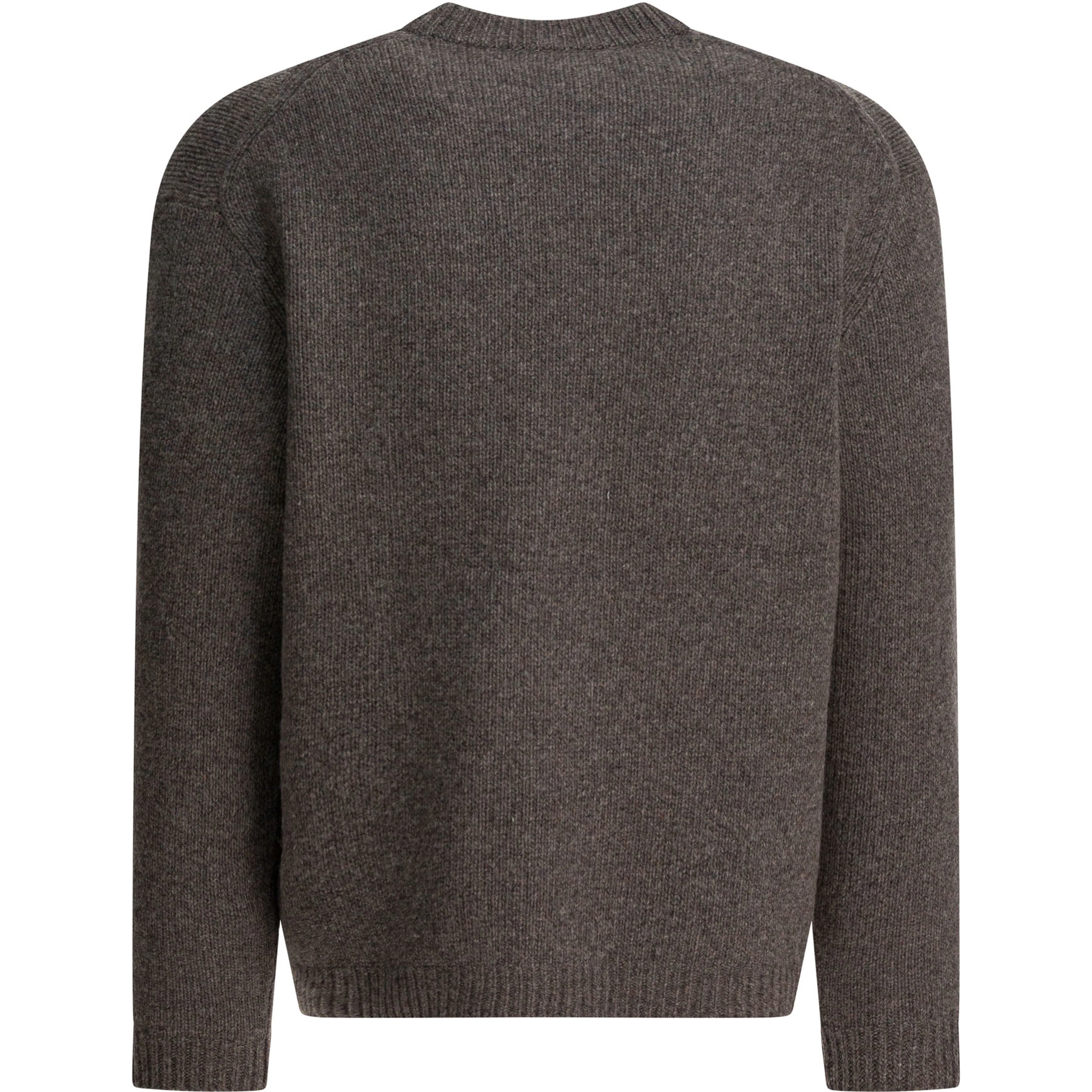 Wool sweater with Dressed Fox