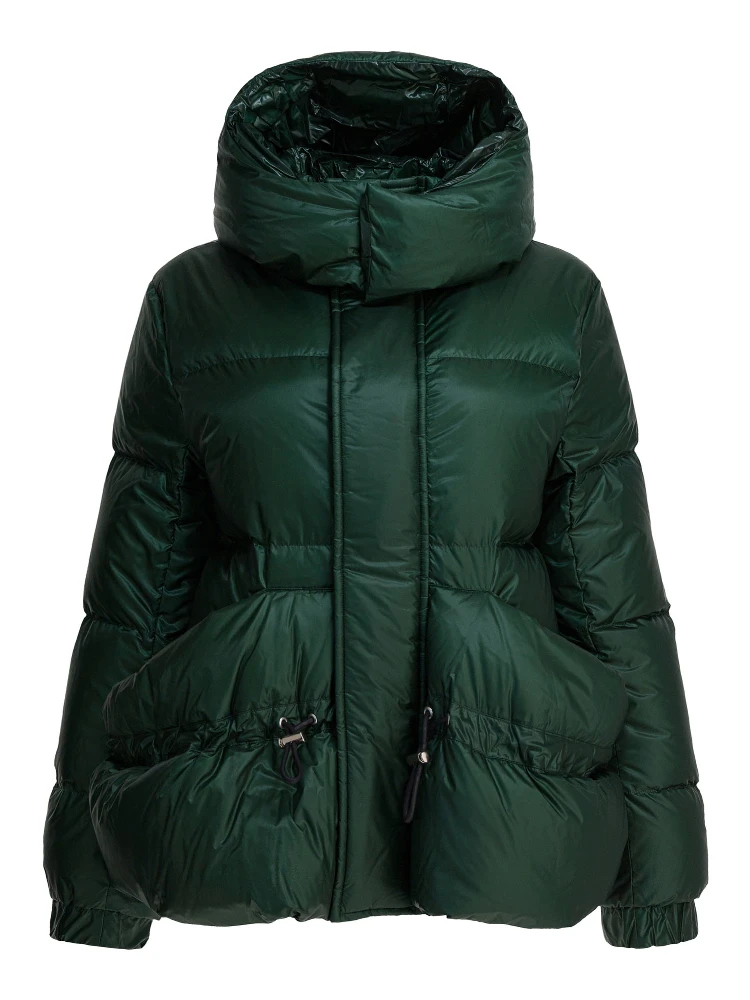 Quilted nylon down jacket