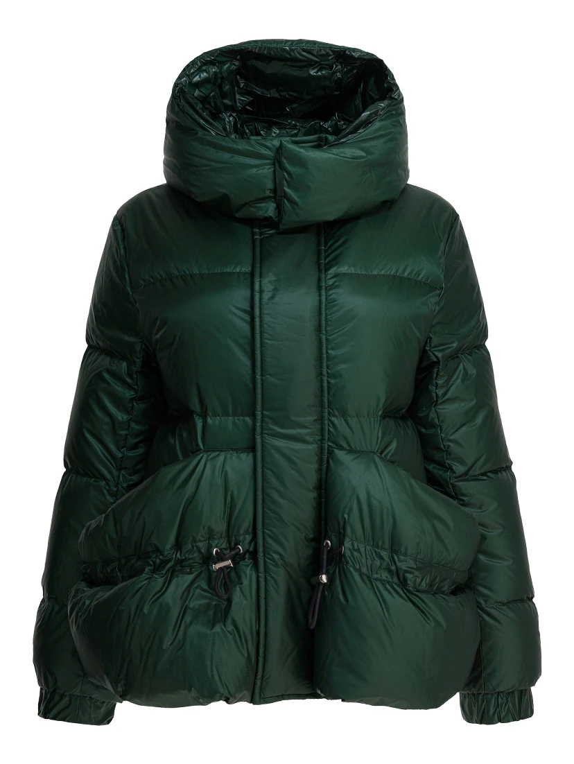 Quilted nylon down jacket
