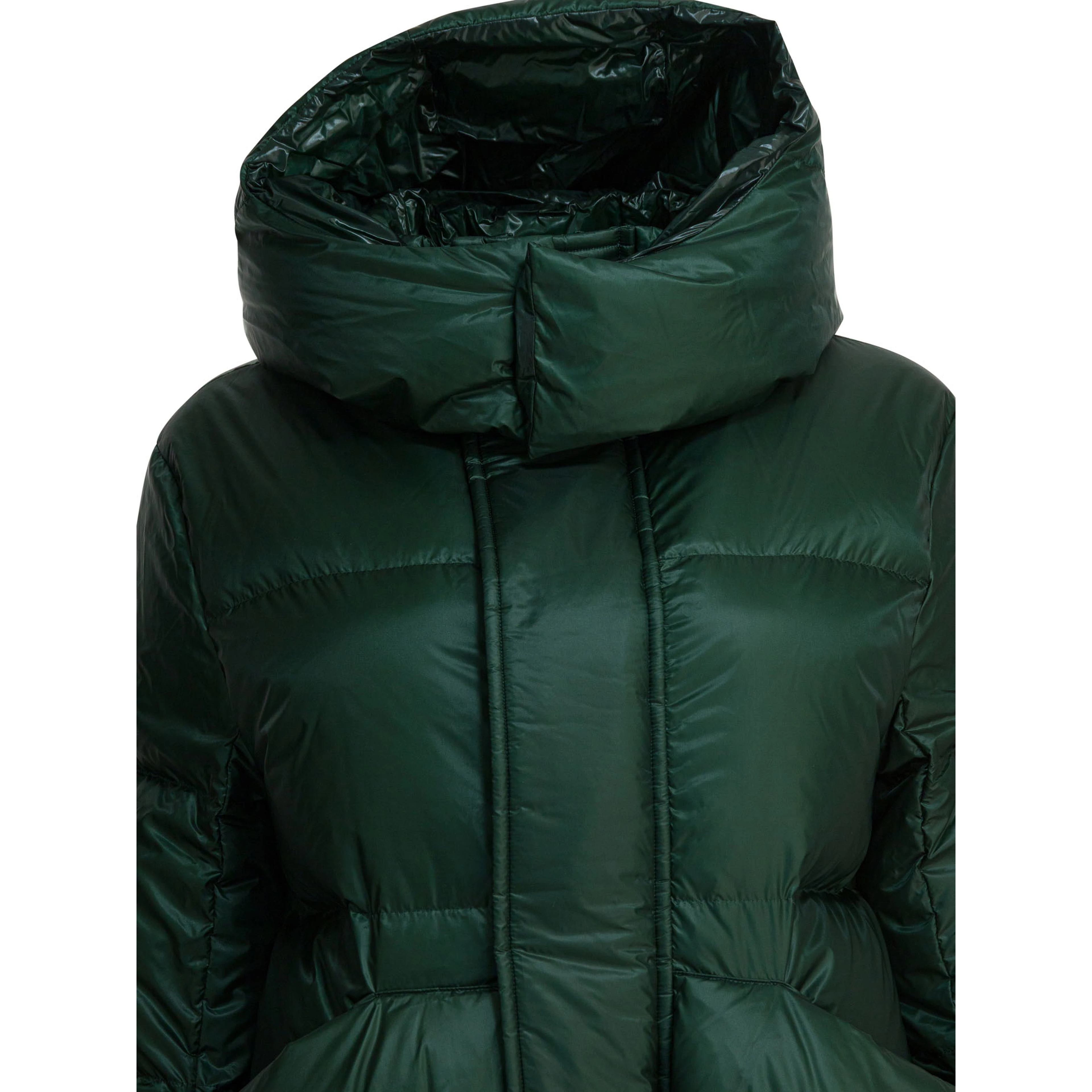Quilted nylon down jacket