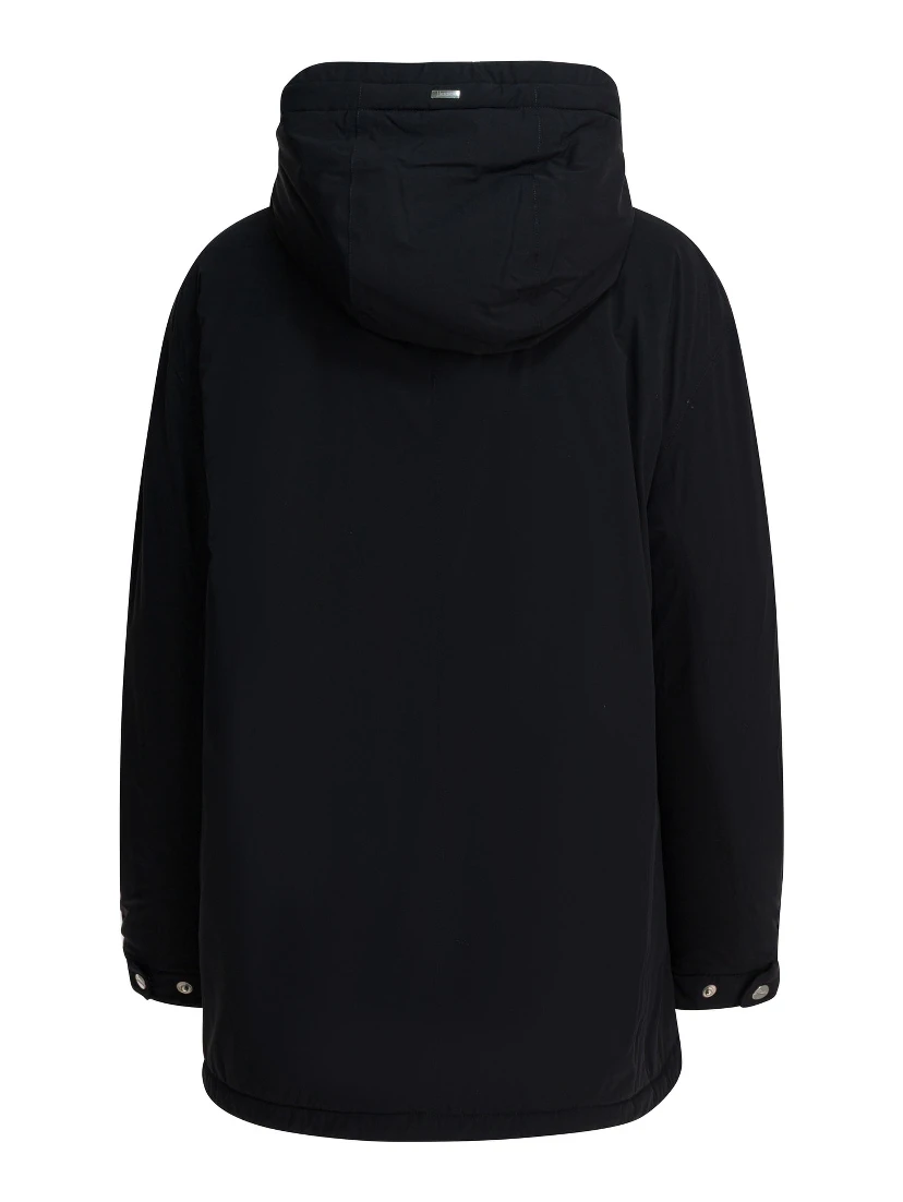 Nylon hooded jacket