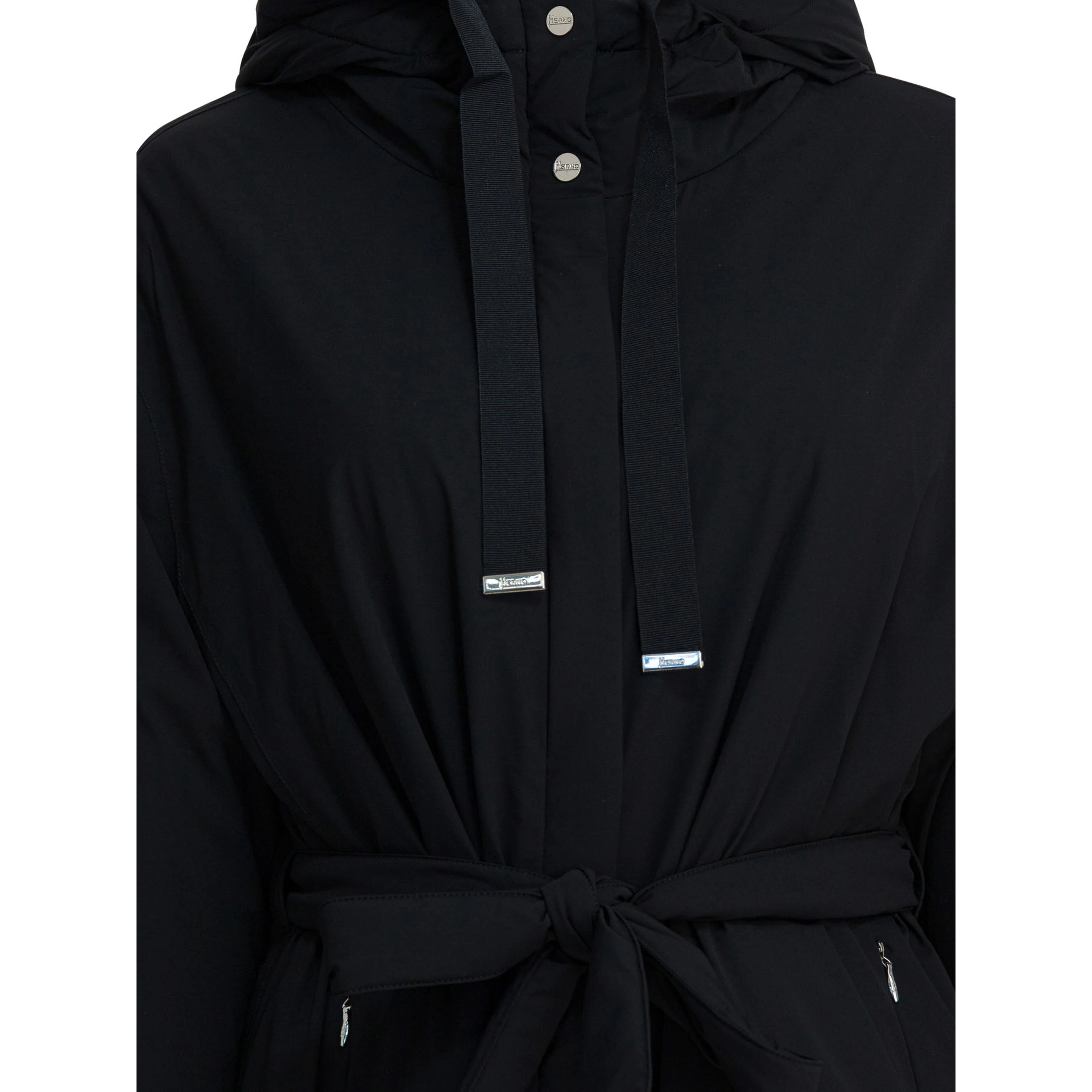 Nylon hooded jacket