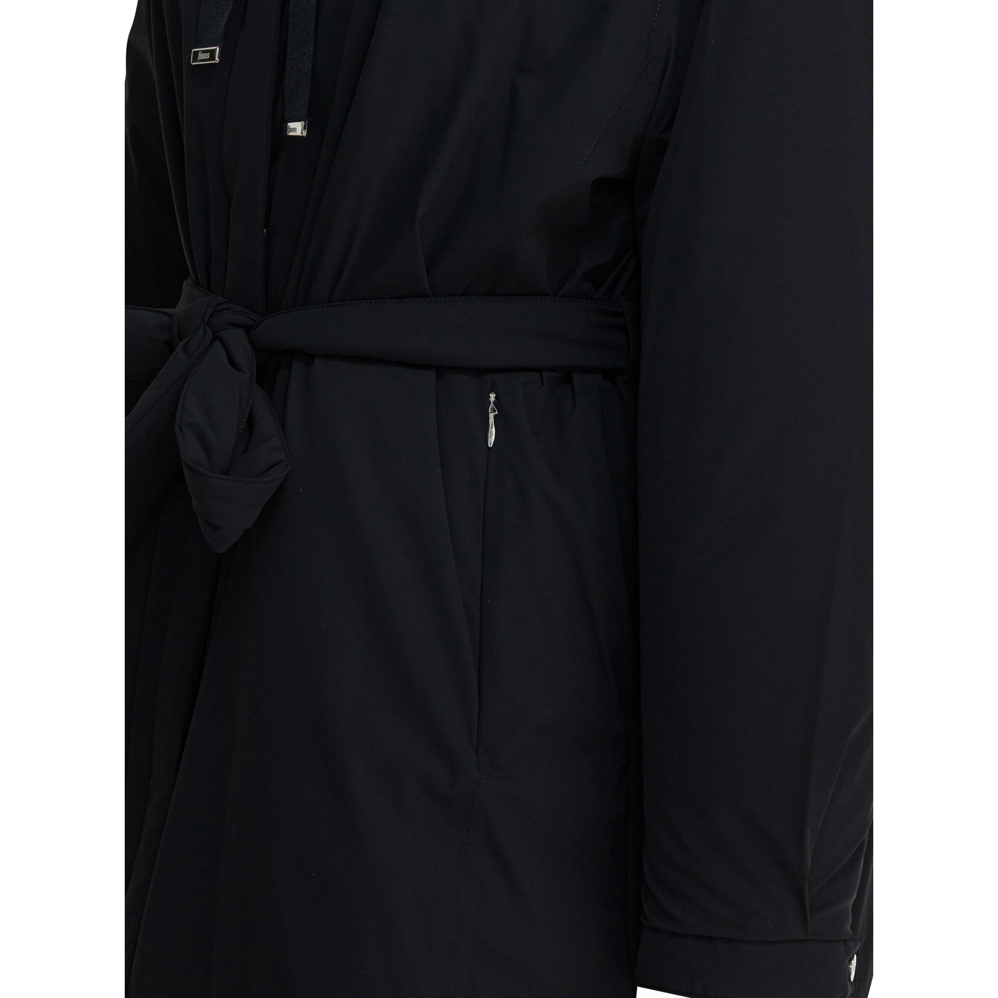 Nylon hooded jacket