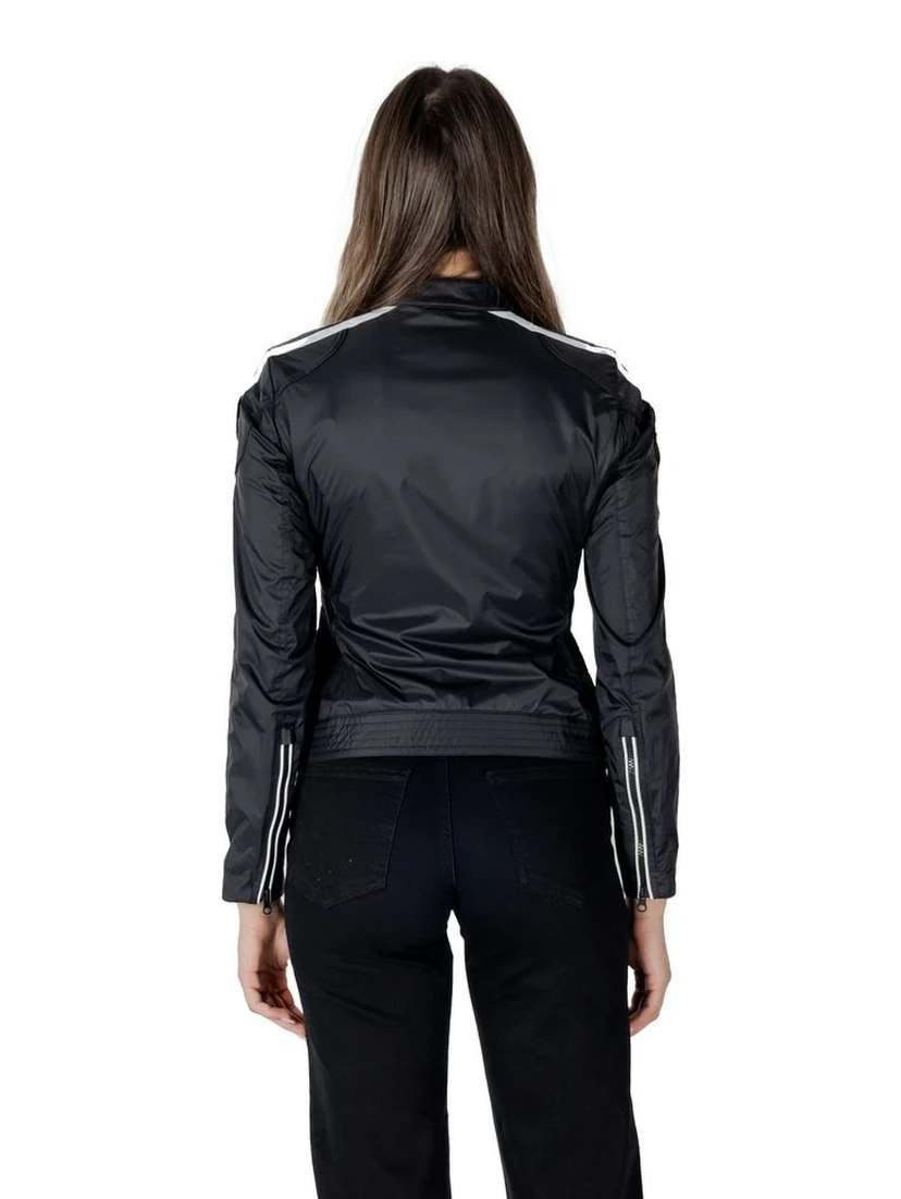 Black Polyamide Biker Jacket