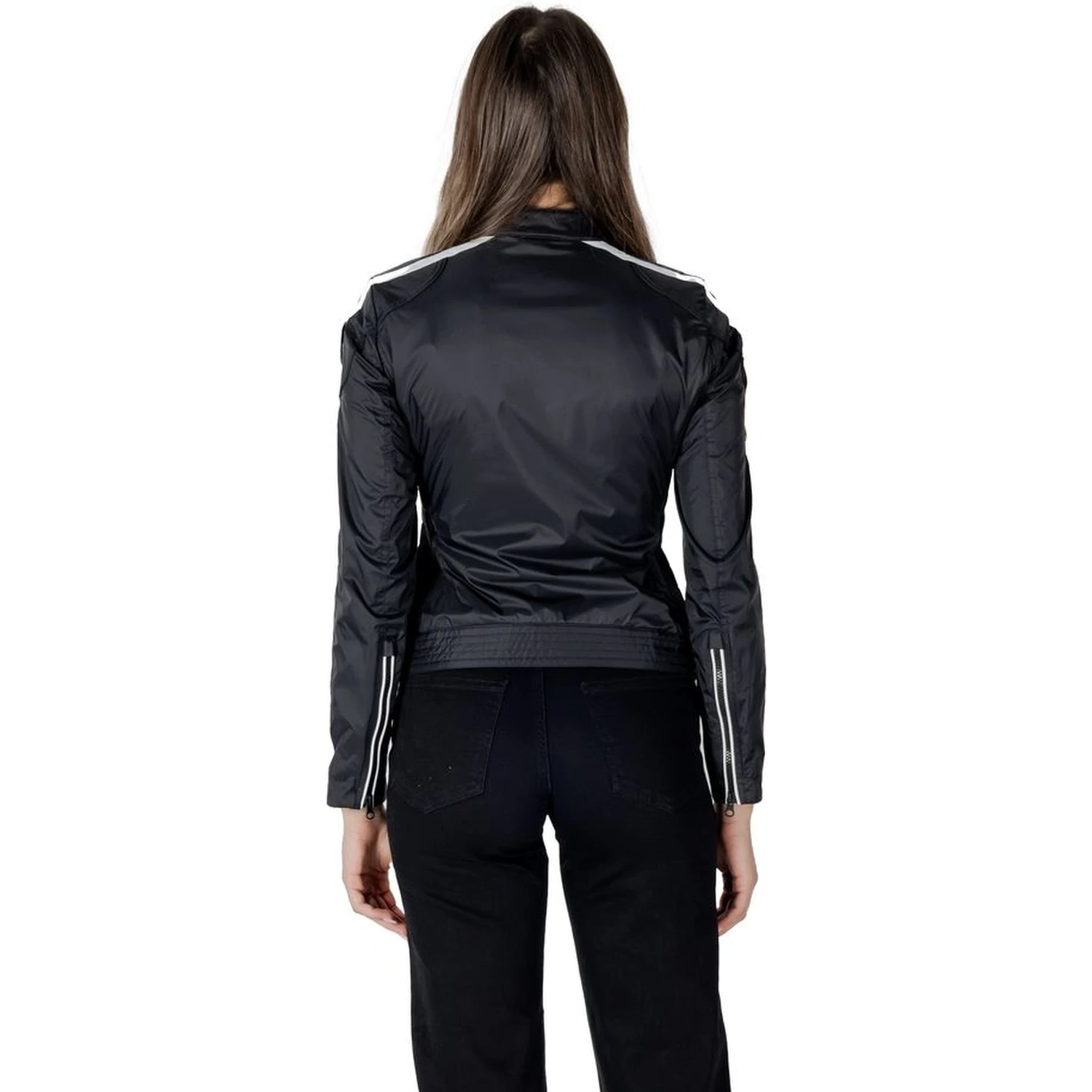 Black Polyamide Biker Jacket