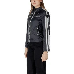 Black Polyamide Biker Jacket