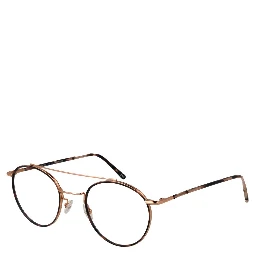 نظارات معدنية بلون الذهب الوردي (إطارات)