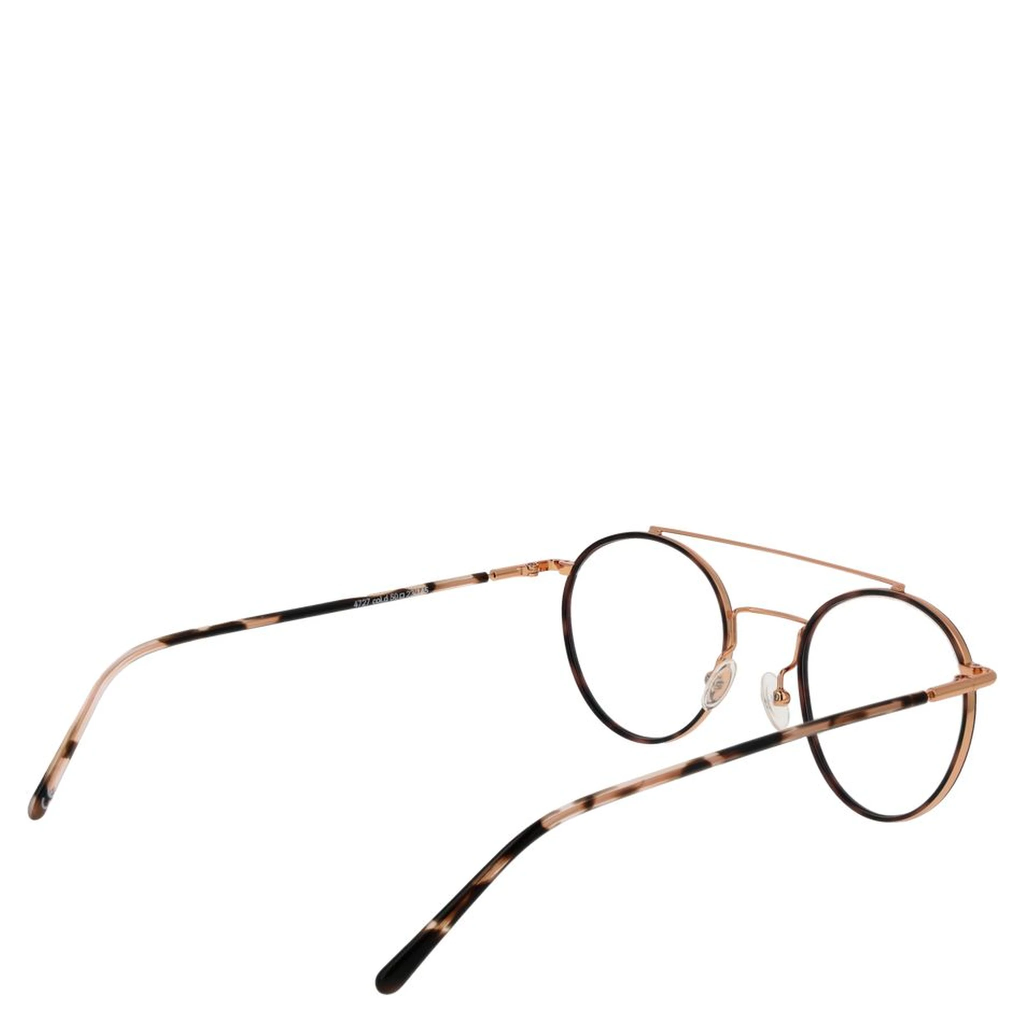 نظارات معدنية بلون الذهب الوردي (إطارات)