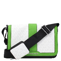 White Fabric Crossbody Bag