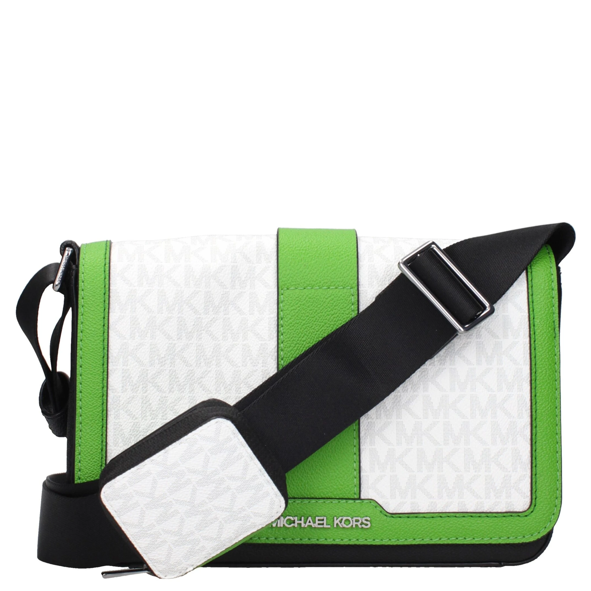 White Fabric Crossbody Bag