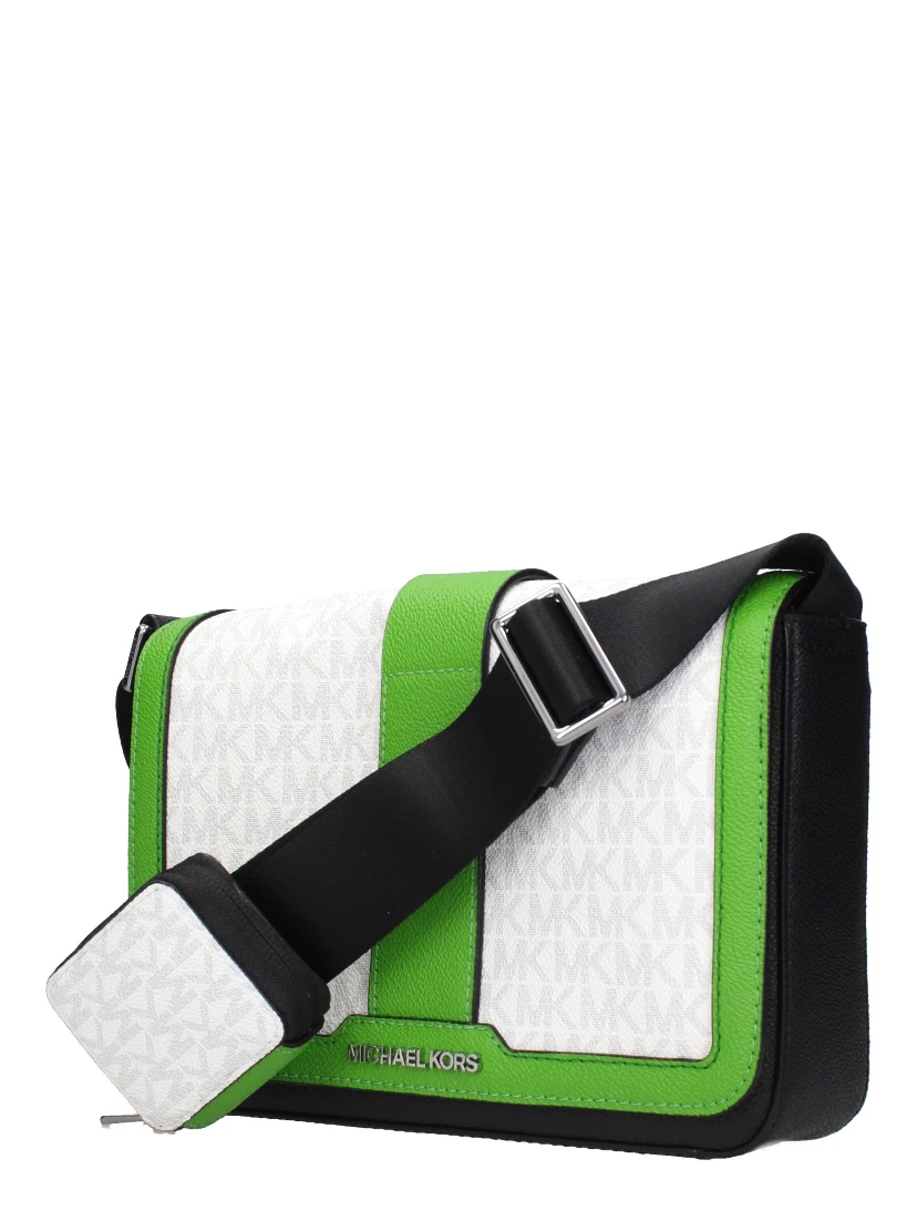 White Fabric Crossbody Bag